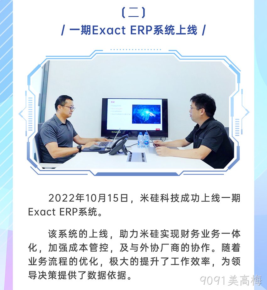 9091美高梅科技Exact信息系统成功上线
